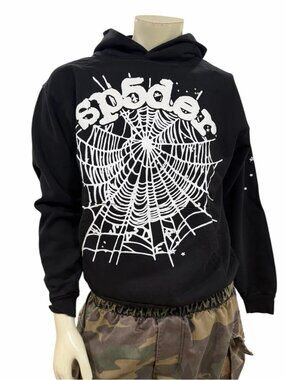 Sp5der Black OG Hoodie
